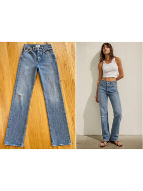 AGOLDE 90s Pinch Waist Straight Leg Jeans 27 Vintage Wash High Rise